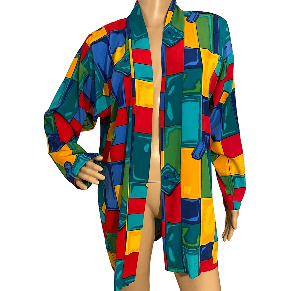 VINTAGE PETER POPOVITCH CARDIGAN JACKET TOP  SZ M